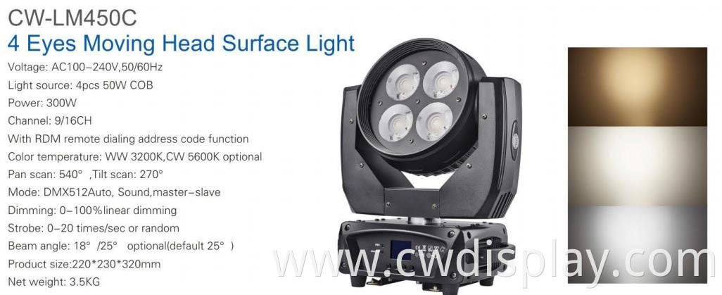 4 Eyes Moving Head Surface Light